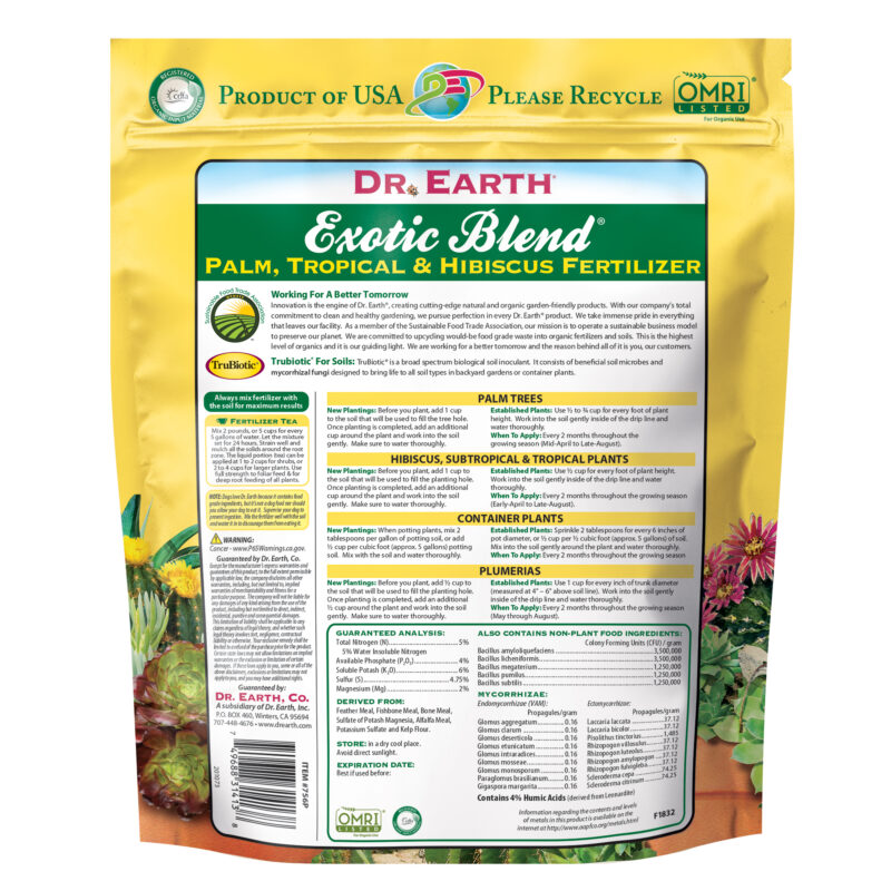 Exotic Blend® Fertilizer Dr Earth