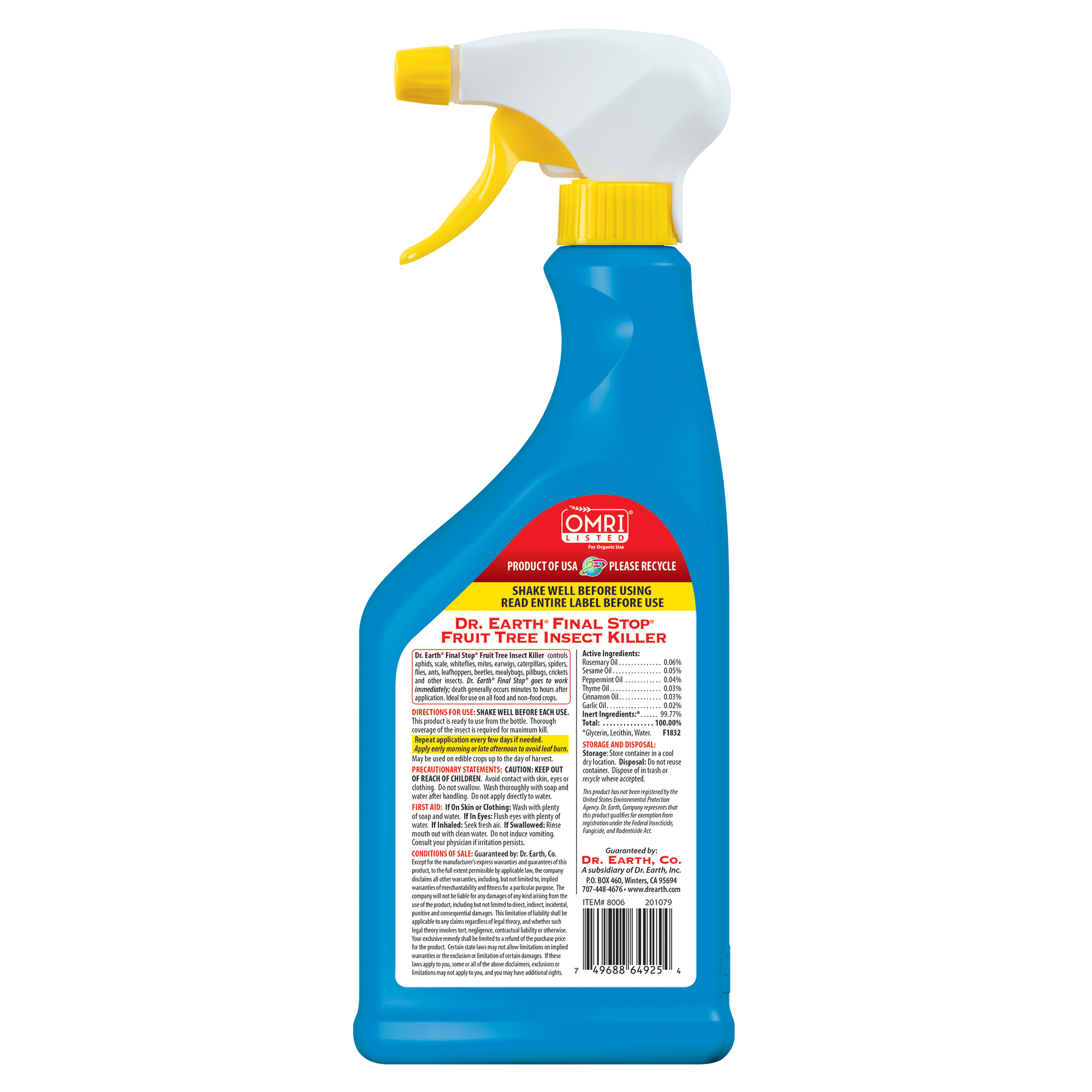 Final Stop® House Plant Insect Killer - Dr Earth